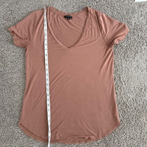DYNAMITE | Dusty Pink Short Sleeve Relaxed Tee - Picture 6 of 6